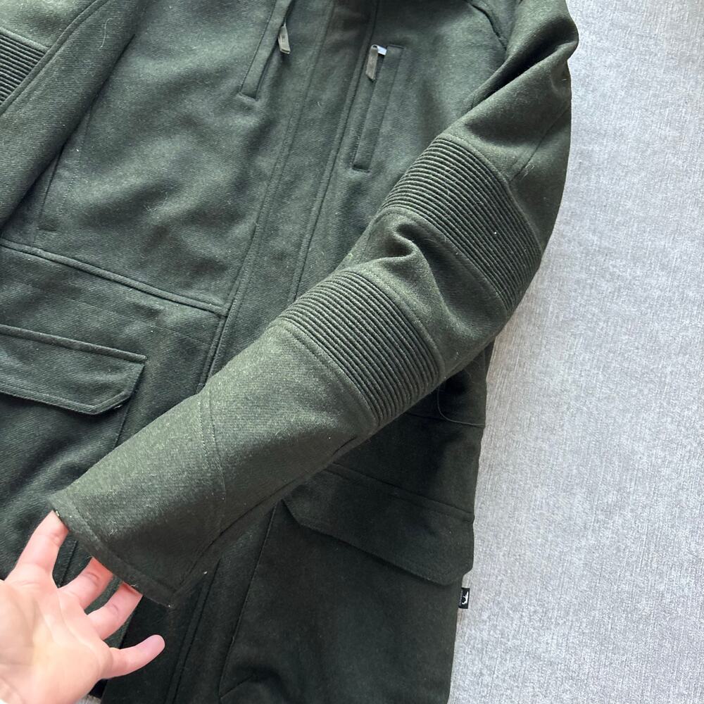 $450 Jagdhund Wool Green Hunting Winter Coat - Picture 3 of 9